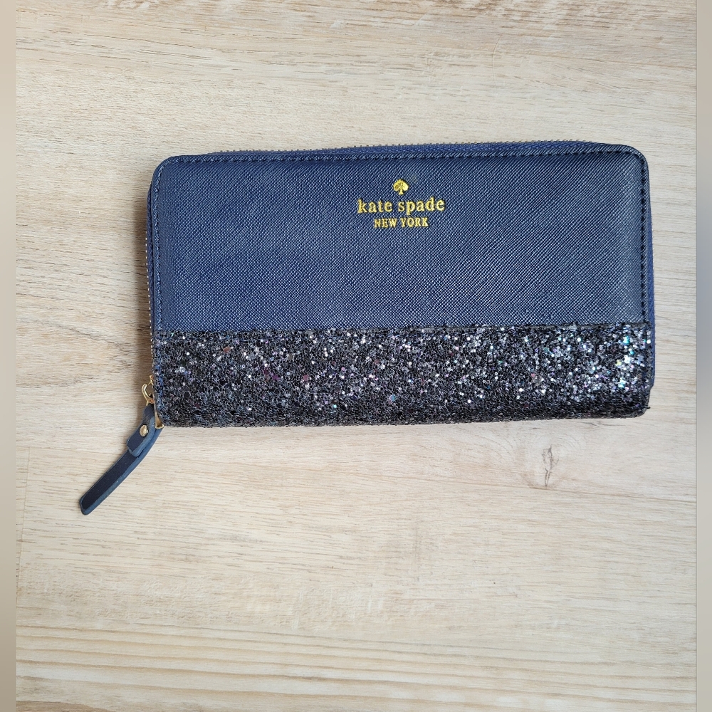 S OL D Kate Spade Navy Glitter Wallet